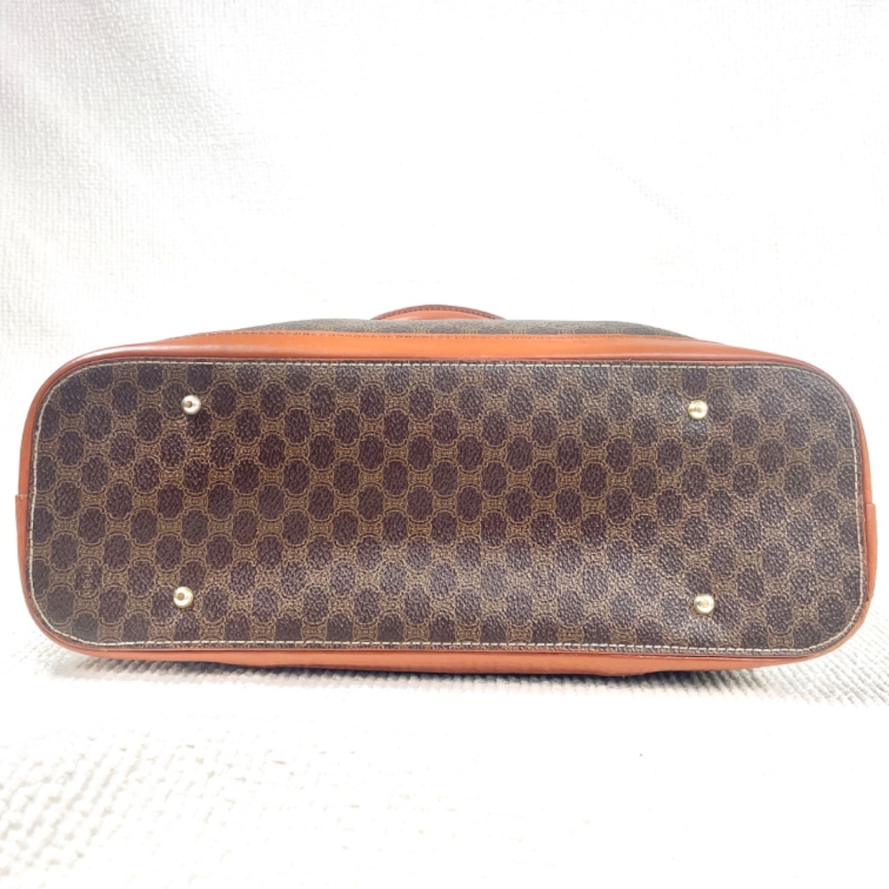 CELINE PARIS STUNNING VTG Macadam Brown Dome Satchel MC99/1 GUC W/COA - Picture 5 of 16